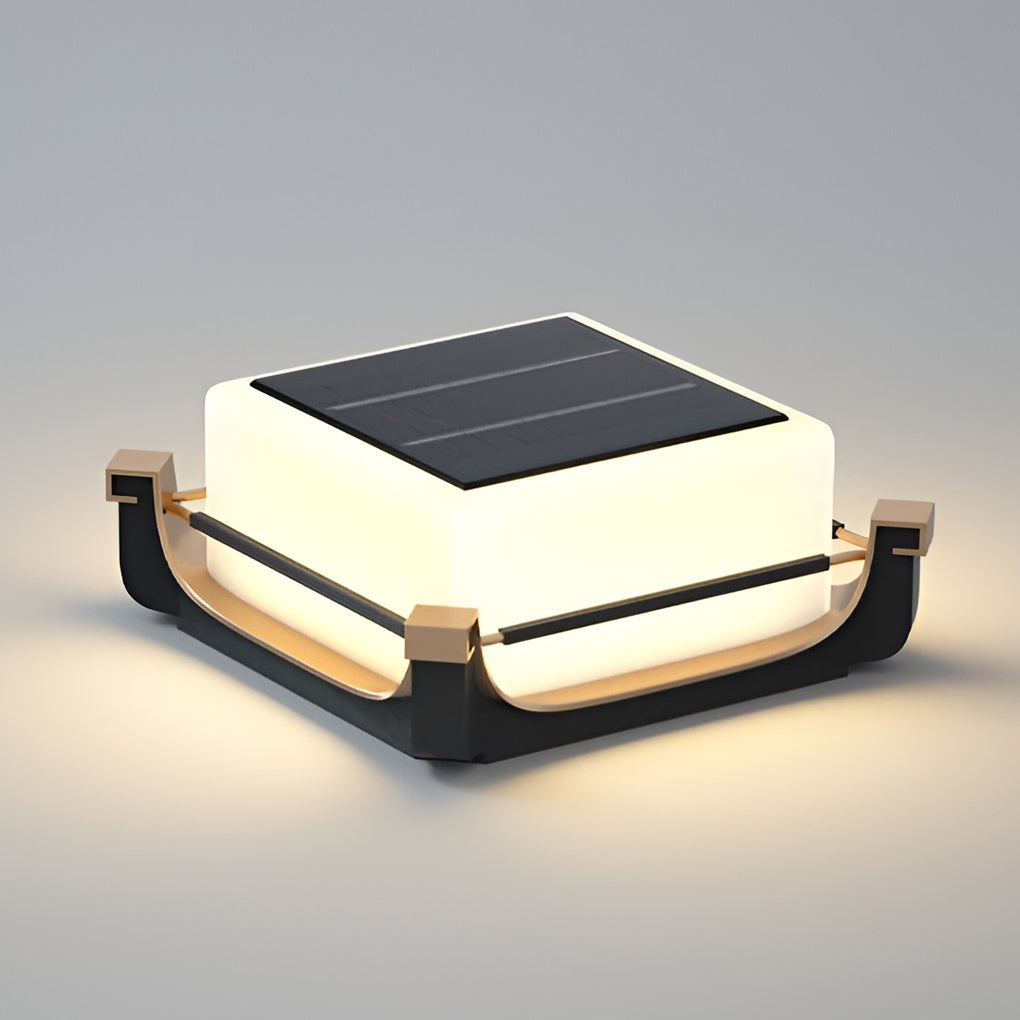 Oliver LED Modern Solar PC Outdoor Fence Post Lights