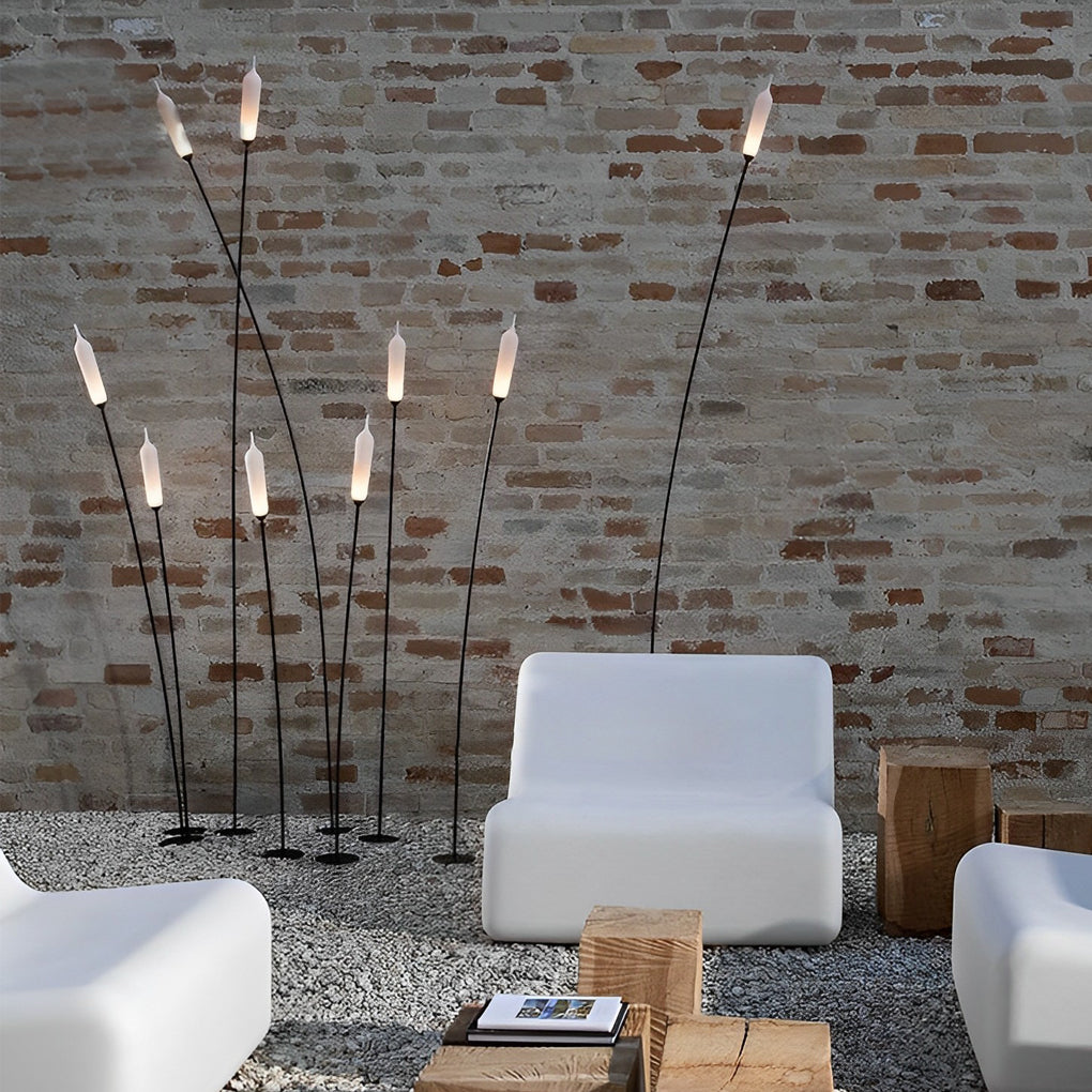 Madeline Minimalist Reed-Shaped Outdoor Lawn Lights