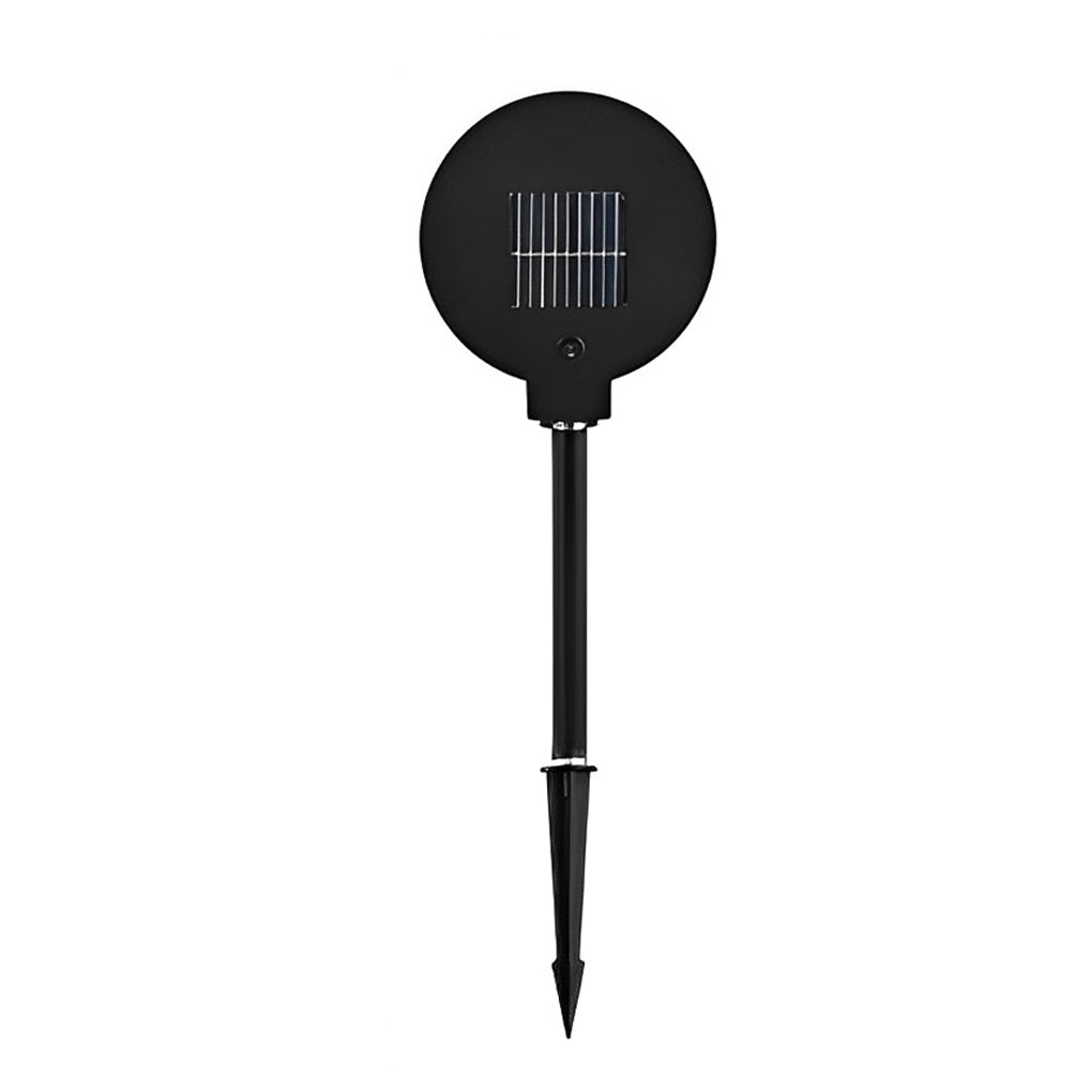 Peaceful Modern Circular Solar Steel Outdoor Lawn Light