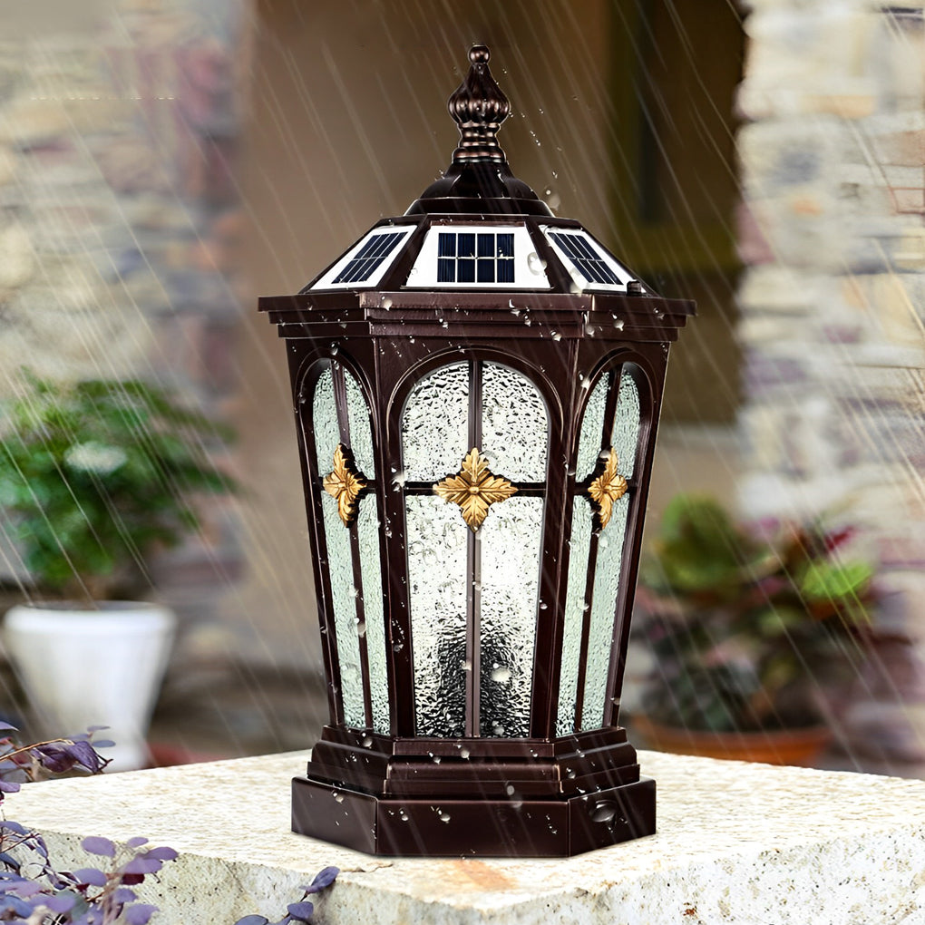Leen LED Three Step European Outdoor Fence Post Lights