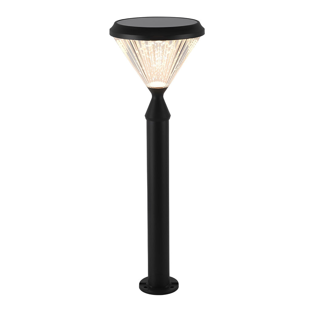 Odette Round Solar LED Lampshade Outdoor Lights