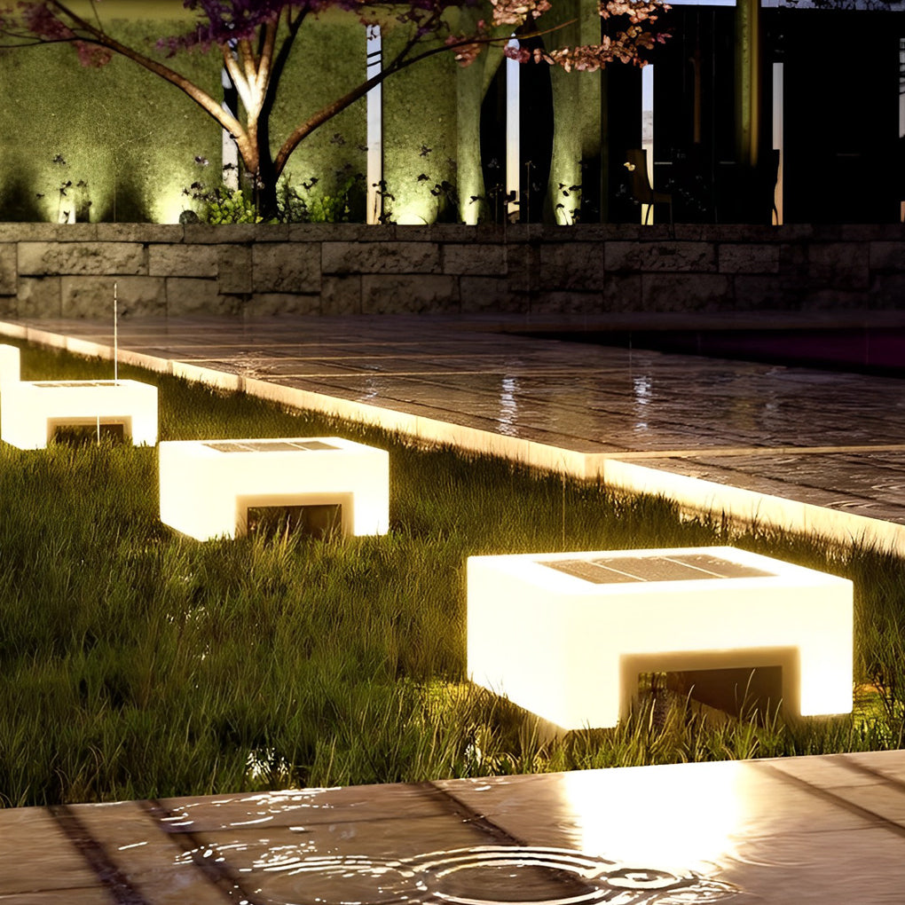 Jeanne Minimalist LED Modern Steel Outdoor Post Caps Lights