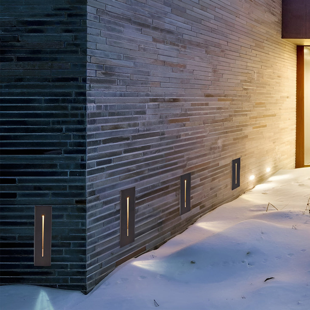 Kingly Industrial Rectangle Stair Outdoor Wall Lights