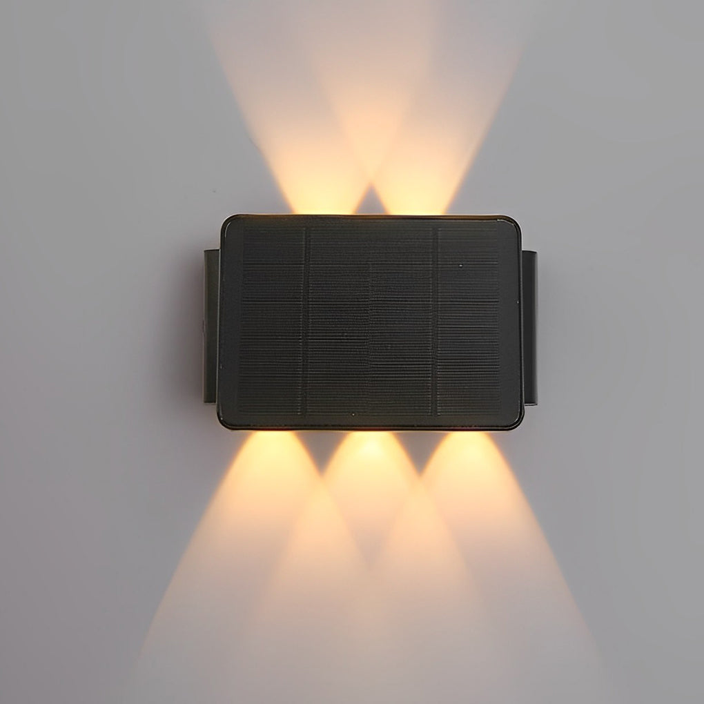 Genevieve Modern Minimalist Solar Outdoor Wall Lamp