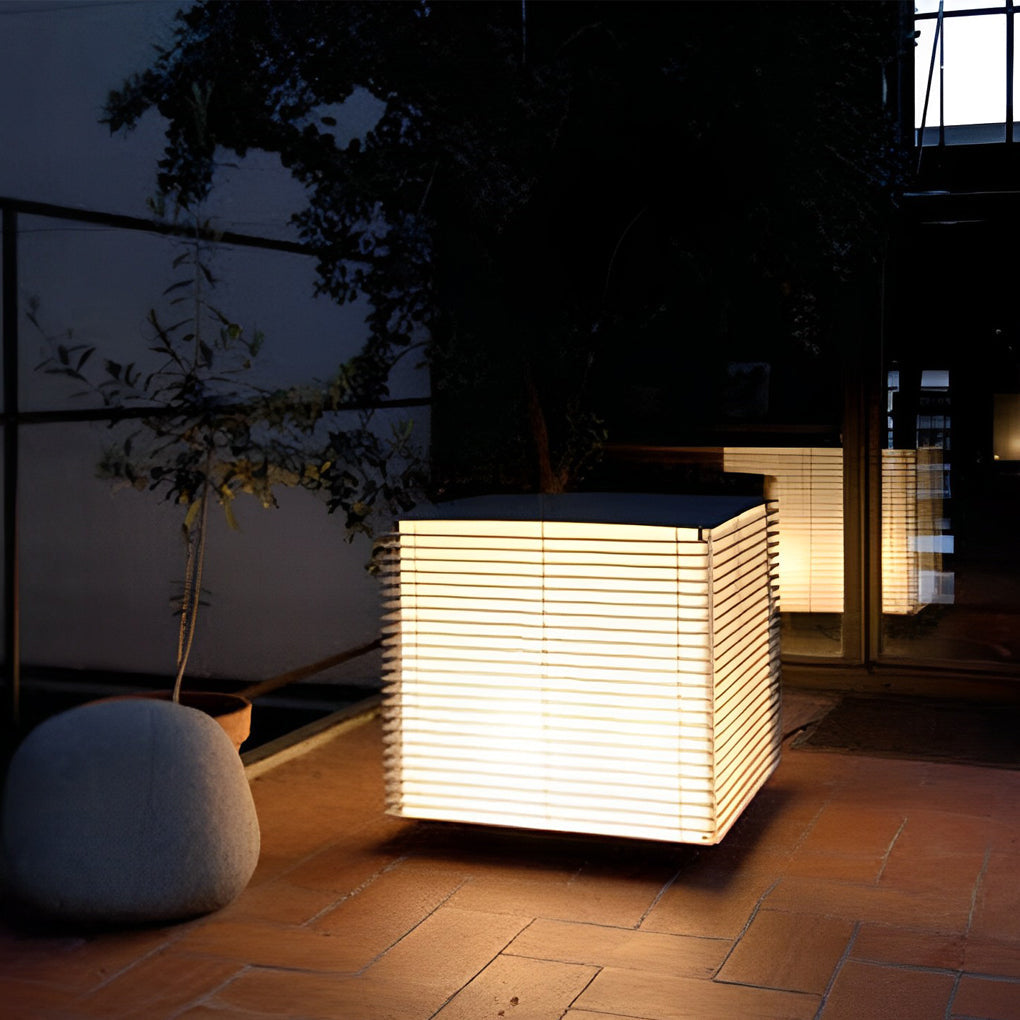 Alina Square Grids LED Outdoor Lawn Lamp