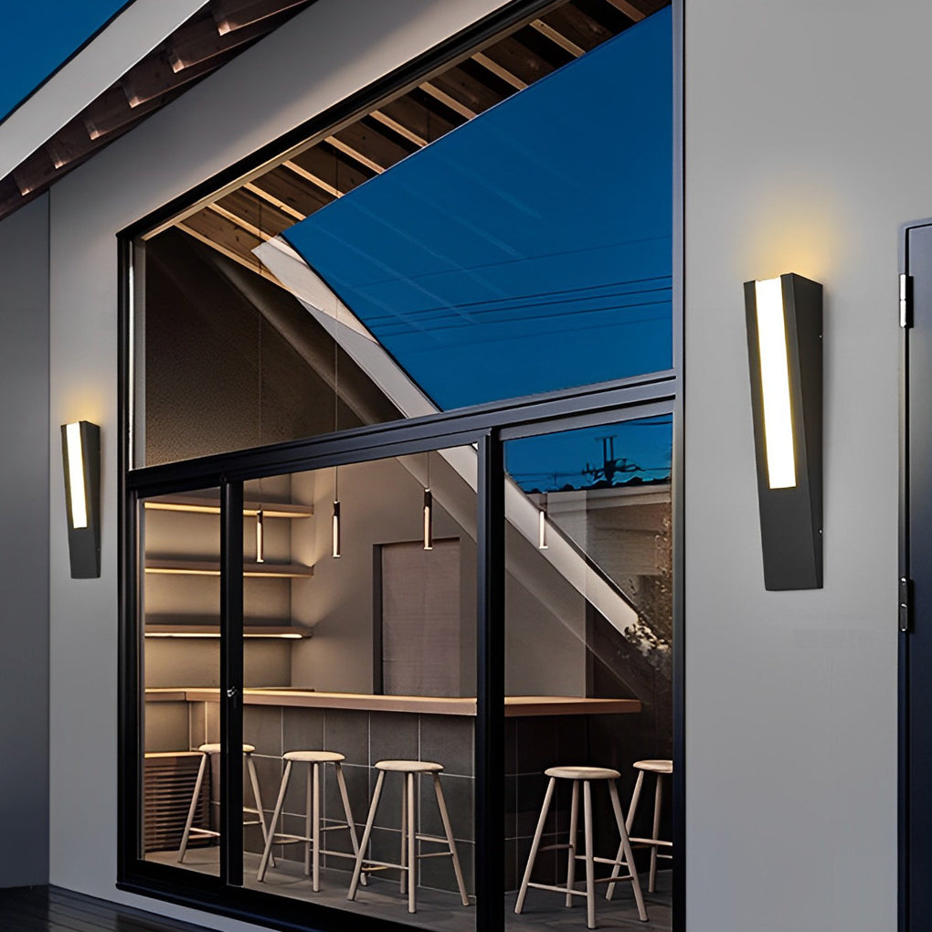 Opal Minimalist LED Modern Steel Outdoor Wall Lamp