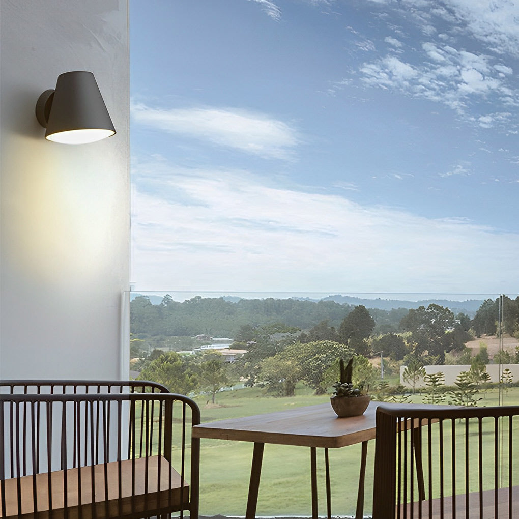 Nacy Cone Shape LED Modern Outdoor Wall Lamp