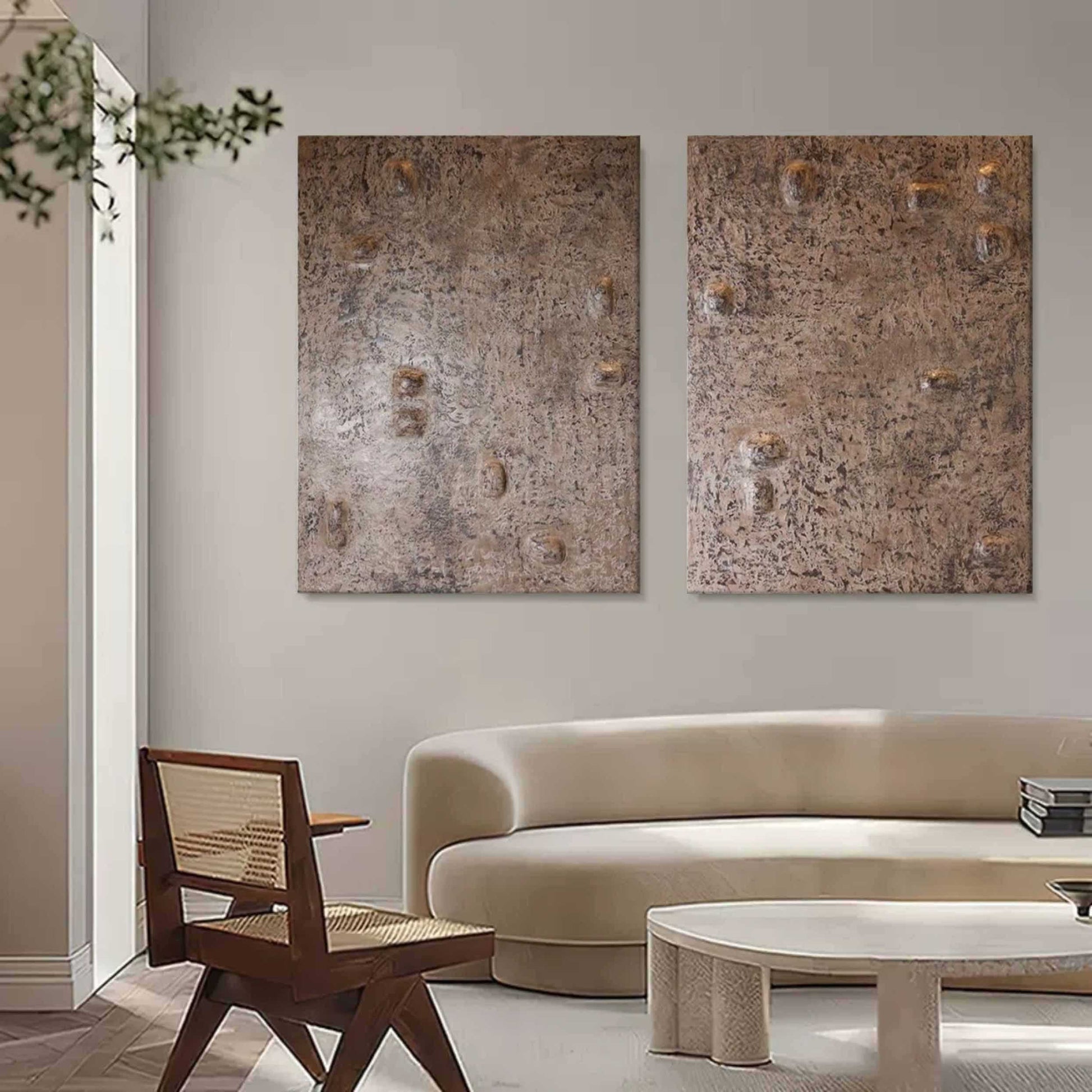 Abstract Painting Set Of 2 SP136 - Neutralighting
