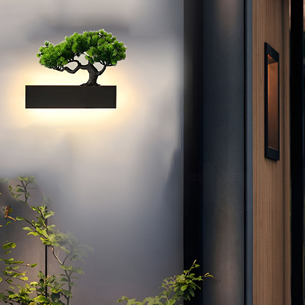 Ivory Landscape Modern Steel Outdoor Sconces Wall Lights