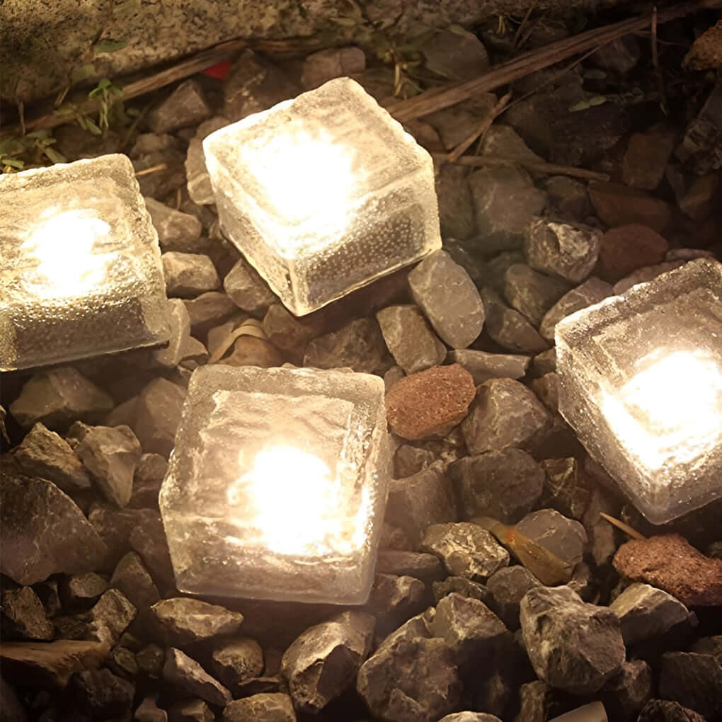 Maglene Ice Cube Colorful Modern  Crystal Outdoor Step Lights