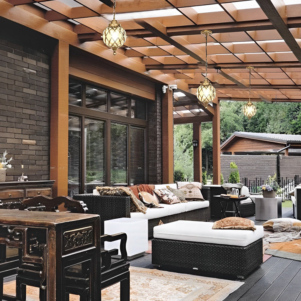 Muiel Tea Globe Classic Outdoor Pendant Lights