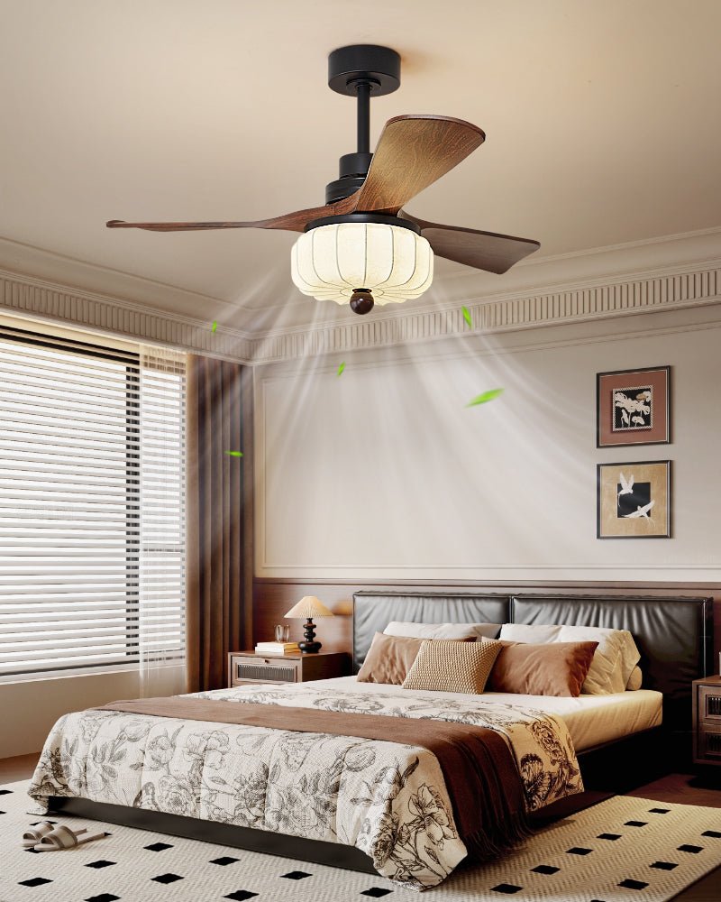 Svelk Vintage Ceiling Fan Light-Neutral Decor
