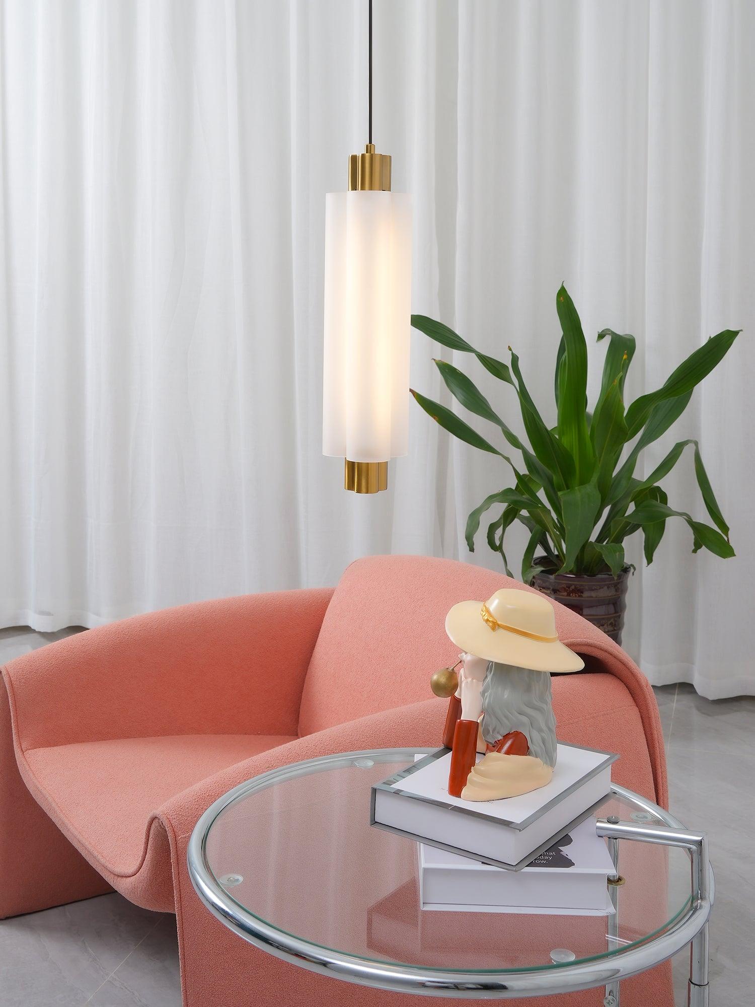 Boriel Acrylic Industrial Pendant Light-Neutral Decor