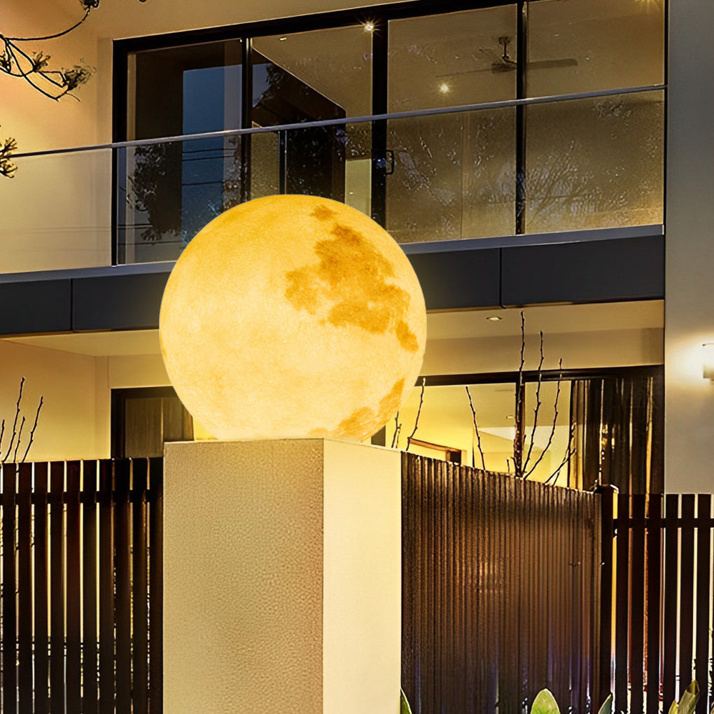 Admira Moon Pier-Mount Pillar PE Outdoor Post Light