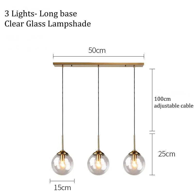 Valentina Designer Bubble Glass Pendant Light, Smoke/Clear/Amber - Neutral Decor