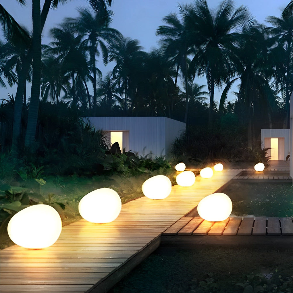 Nore Adjustable Cobblestone Plastic Outdoor Light
