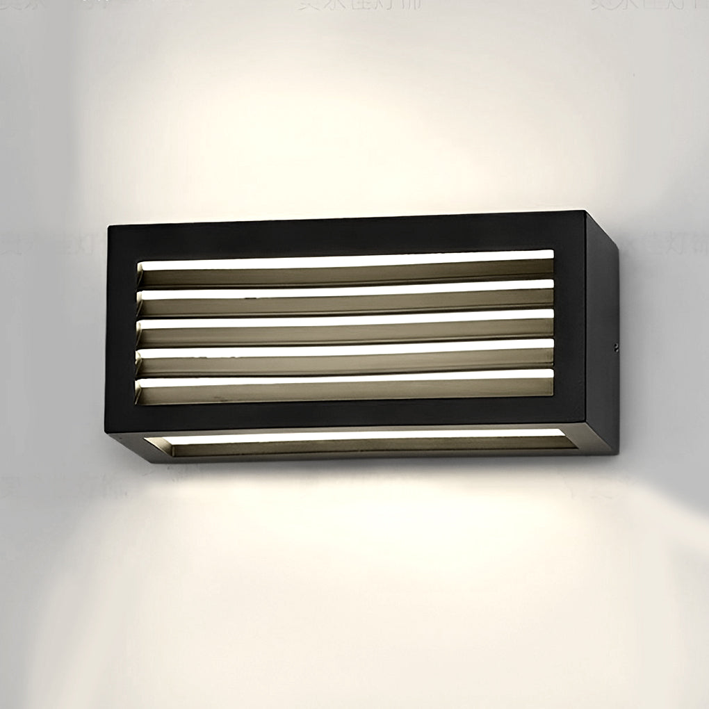 Trina Rectangle Modern Outdoor Wall Sconces