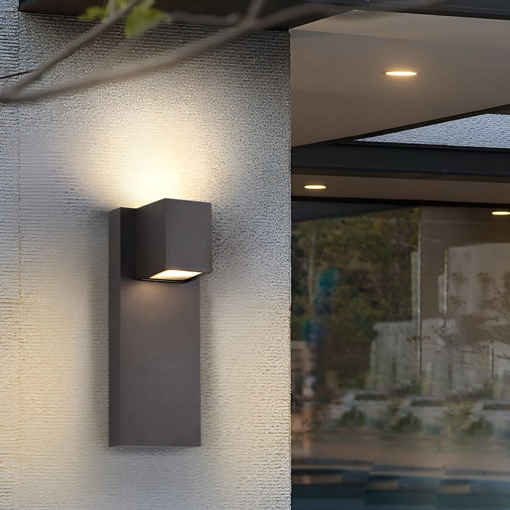 Eriny Square LED Modern Outdoor Wall Sconce Light