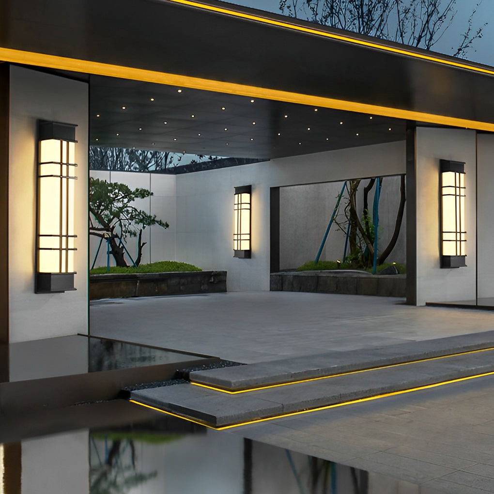 Loisa Retro Rectangular LED Traditional Outdoor Wall Lamp