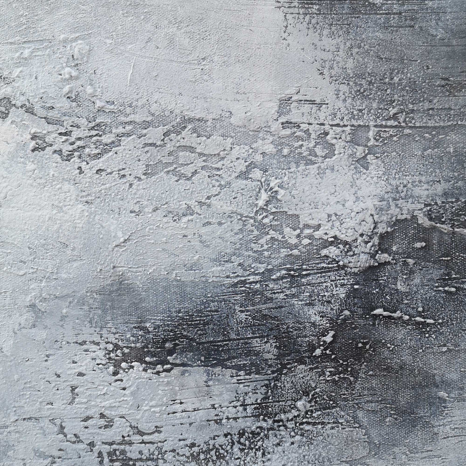 Grey White Abstract Painting 36'' X 48'' IS54 - Neutralighting