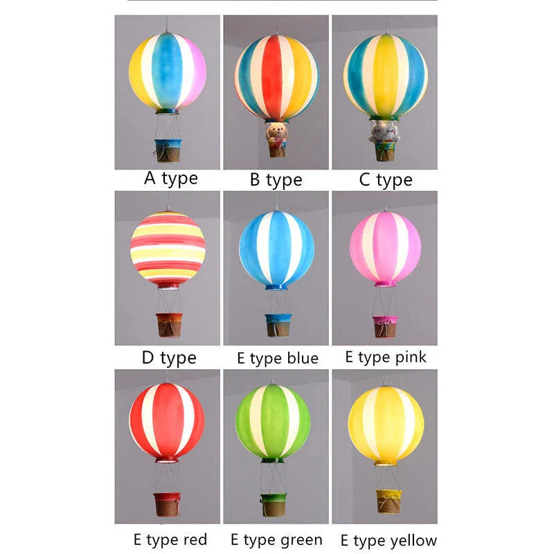 Aria Creative Colorful Balloon Acrylic Pendant Light, Bedroom - Neutral Decor