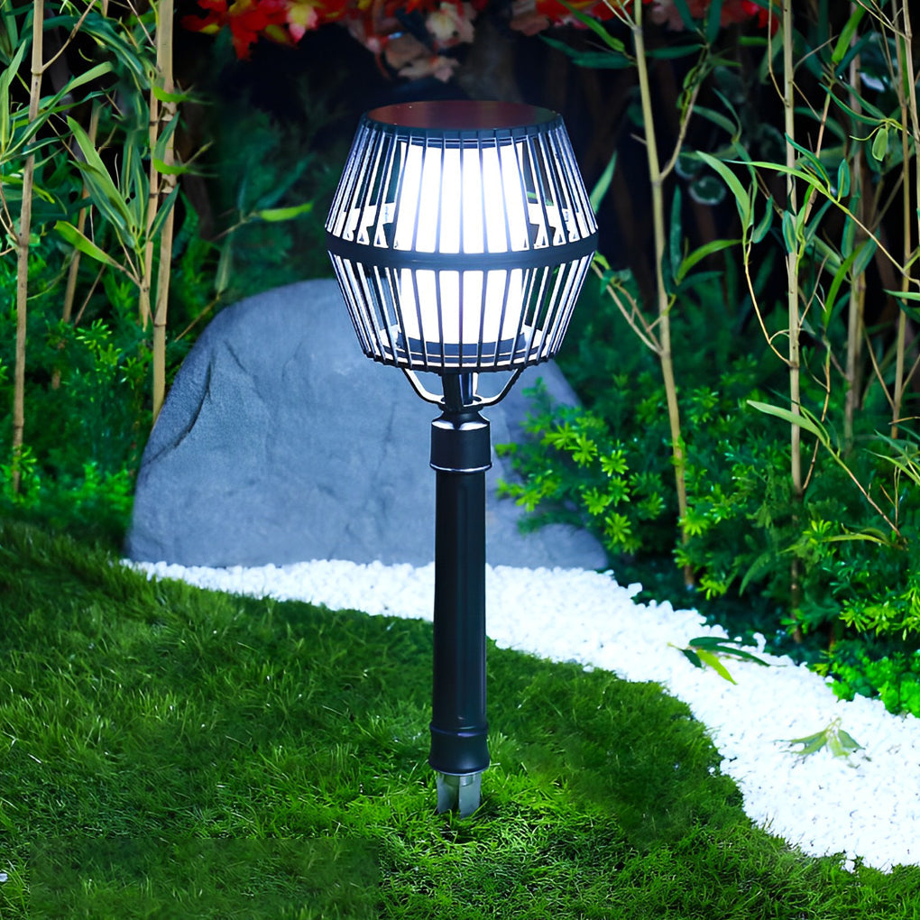 Deirdre Modern Solar Caged Outdoor Lanterns