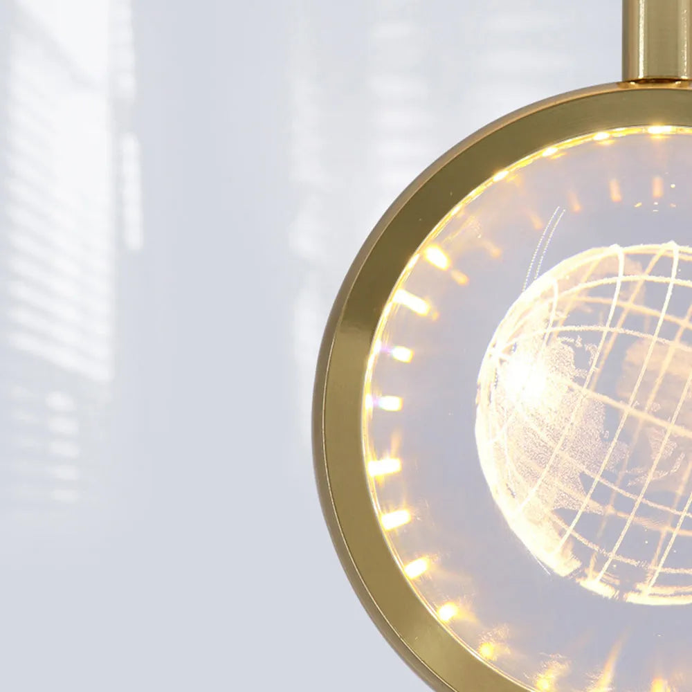 Kristy Morden Spherical Metal Pendant Light, Gold - Neutral Decor