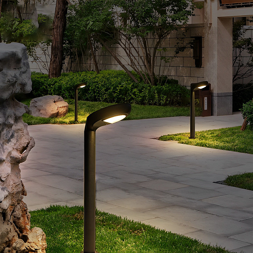 Vnia Minimalist Powered Sleek Outdoor Lawn Lamp