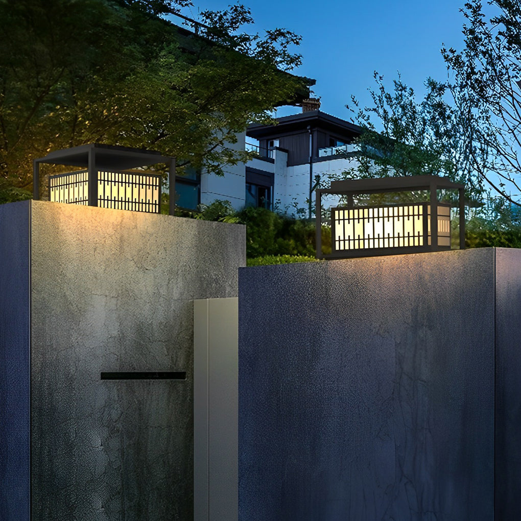 Otis Vintage Traditional Galvanized Steel Outdoor Pillar Lights