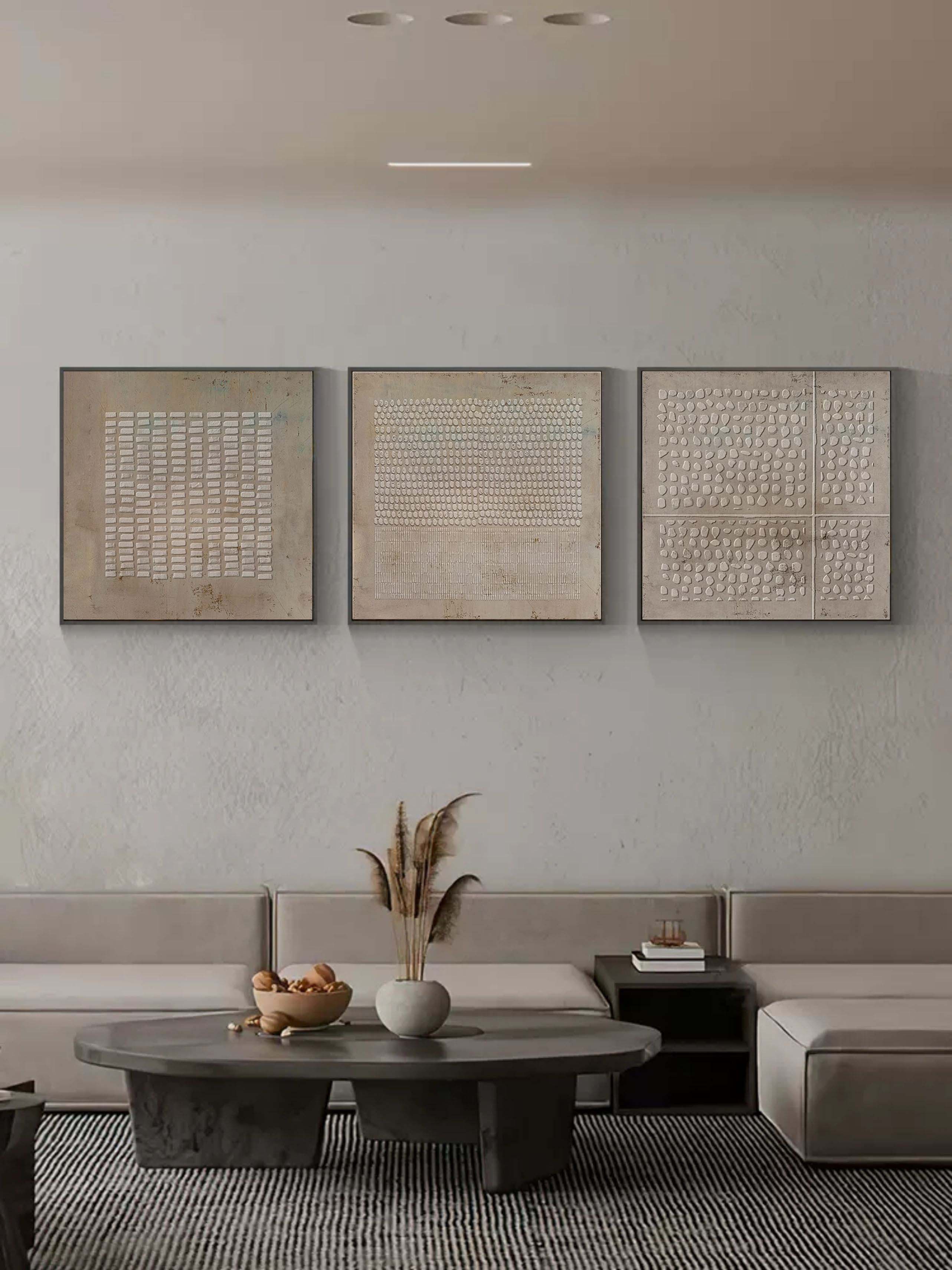 Abstract Painting Set Of 3 SP061 - Neutralighting