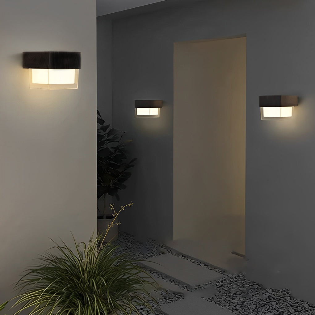 Philipa Square LED Minimalist Outdoor Wall Lights