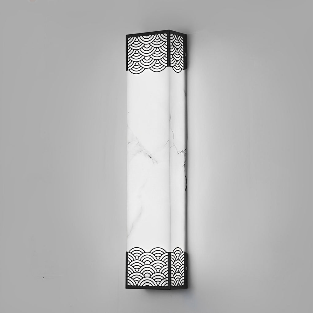 Ursula Rectangular LED Vintage Resin Outdoor Wall Lights