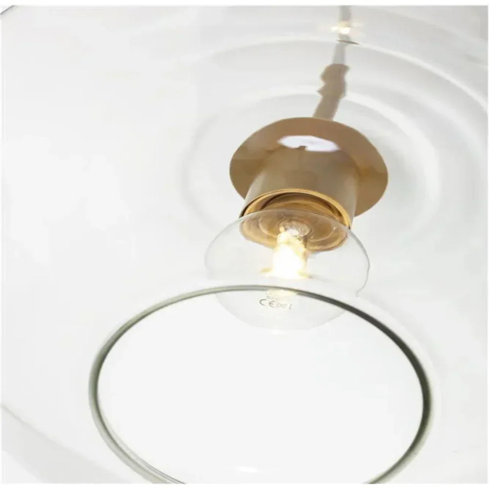 June Pendant Light Glass, Clear/Amber Diamond shape-Neutral Decor