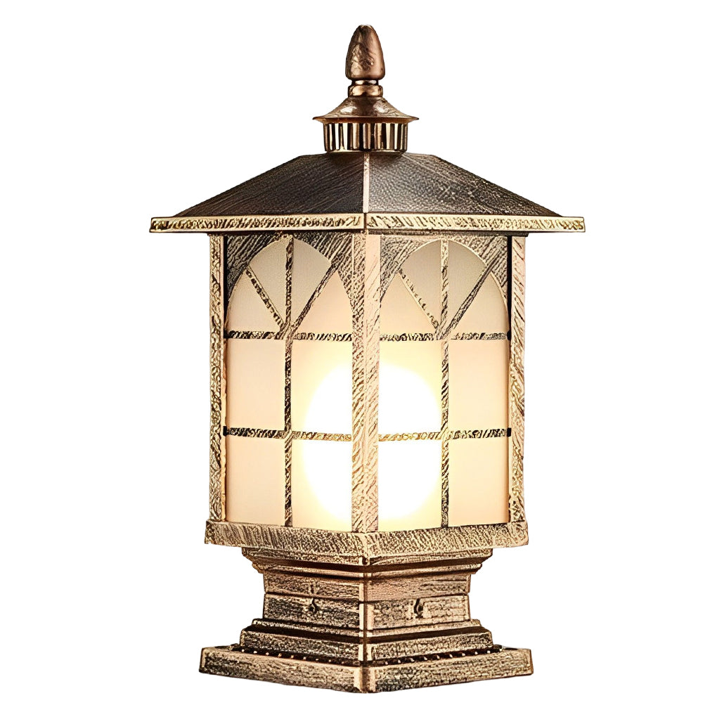 Gerret Retro Creative Outdoor Fence Pillar Lamp