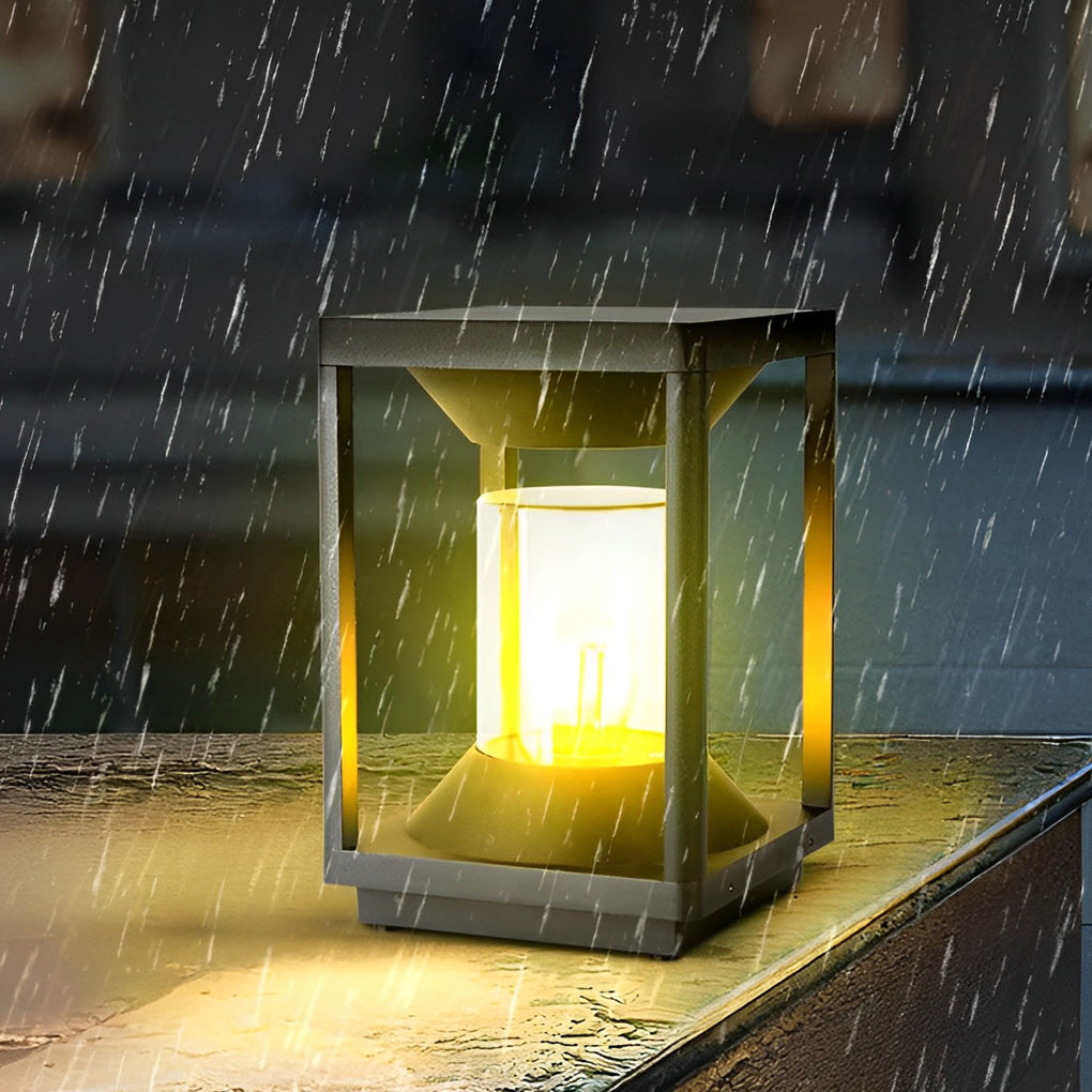 Lucas Minimalist Modern Fence Outdoor Post Lights