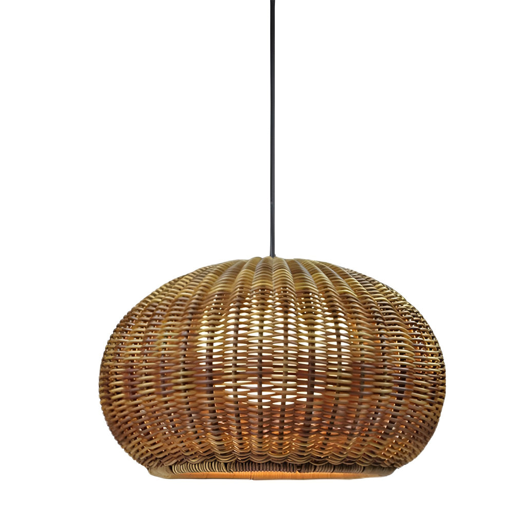 Jarvis Lantern Shaped Modern Rattan Outdoor Wall Lamp