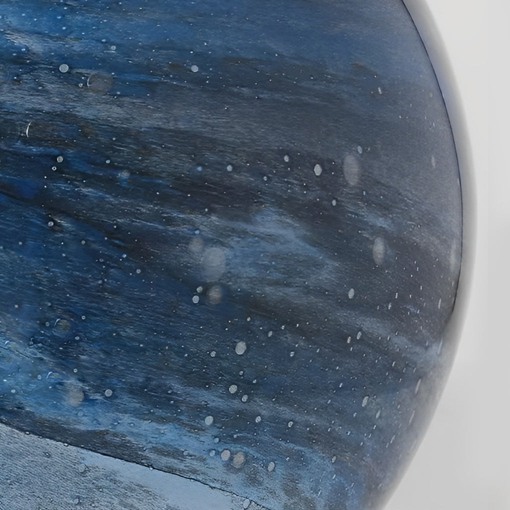 Martina Round Planets Design Glass Outdoor Fence Post Lights