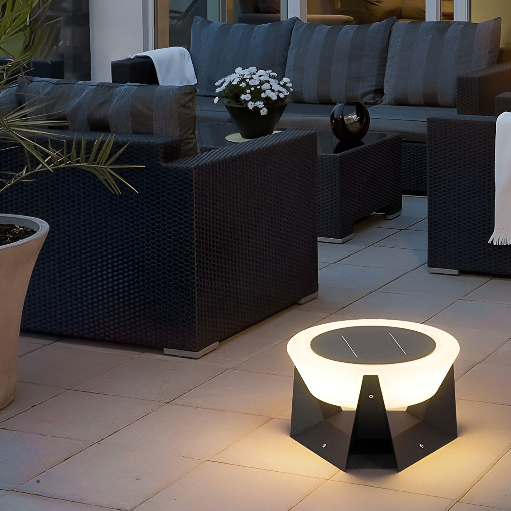 Eunice LED Modern Steel Outdoor Post Pillar Light