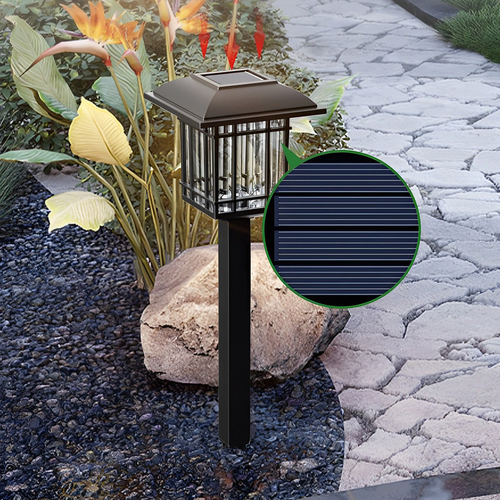 Ridley Vintage-Modern Square ABS Outdoor Lawn Lights