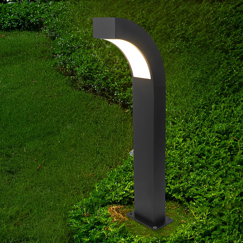 Simone Curved LED Landscape Outdoor Path Light