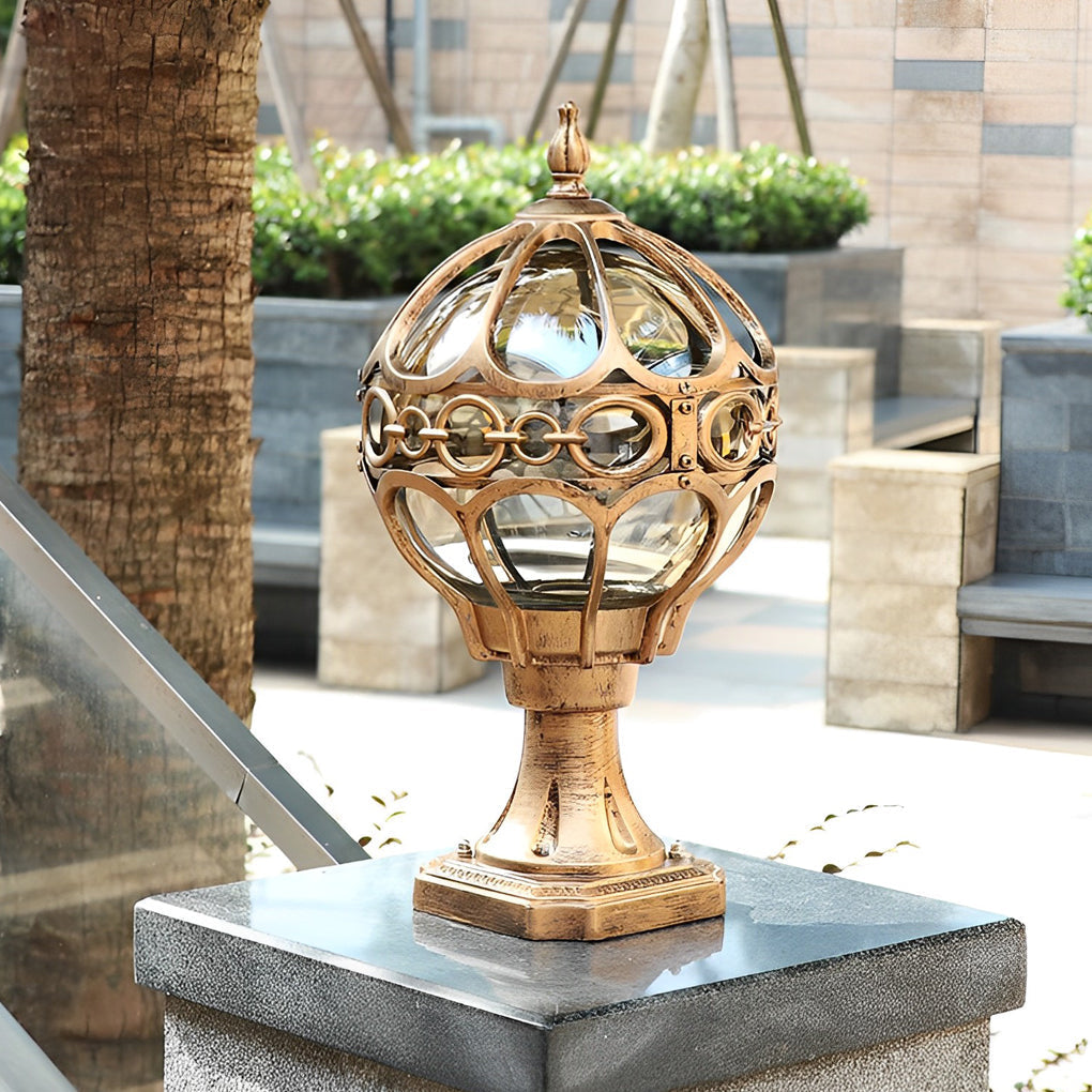 Genva Creative Ball LED European Outdoor Fence Post Lights