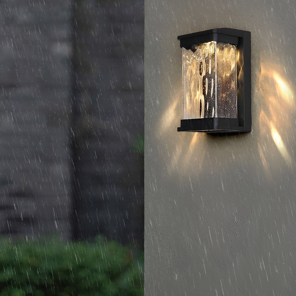 Edric Creative Modern Glass Outdoor Wall Sconce Light