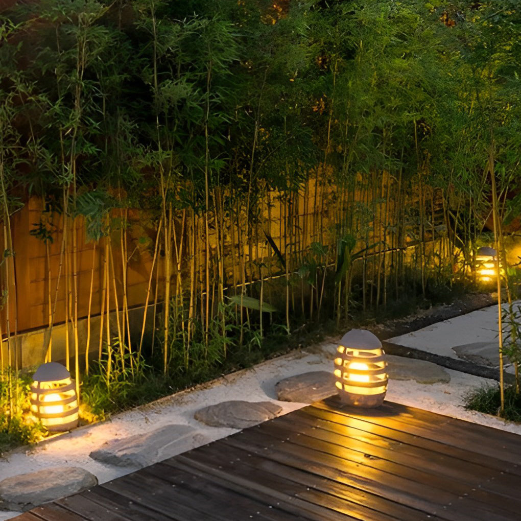 Earthy Elegant Lawn Modern Resin Outdoor Light