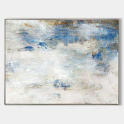 Blue White Minimal Abstract Art ABAH10 - Neutralighting