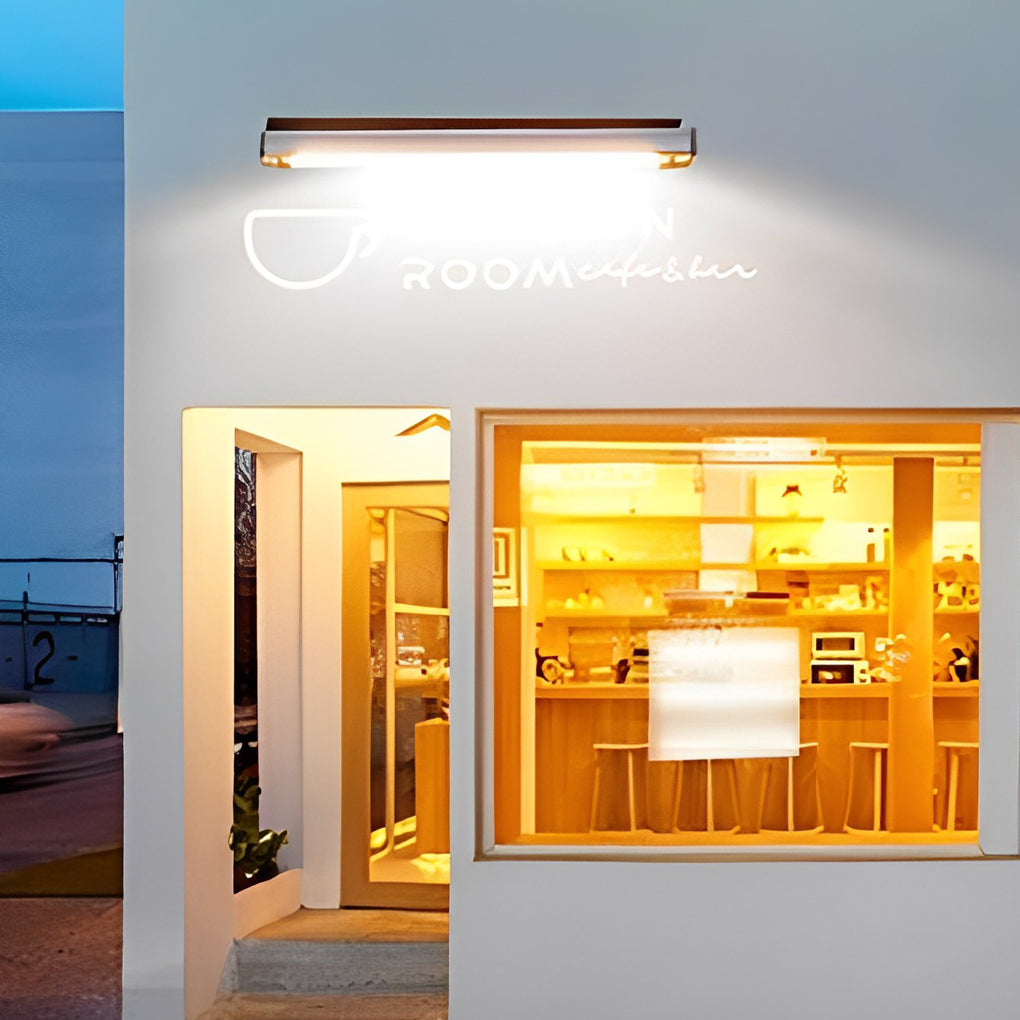 Jennifer Rectangular LED Modern Outdoor Wall Lamp