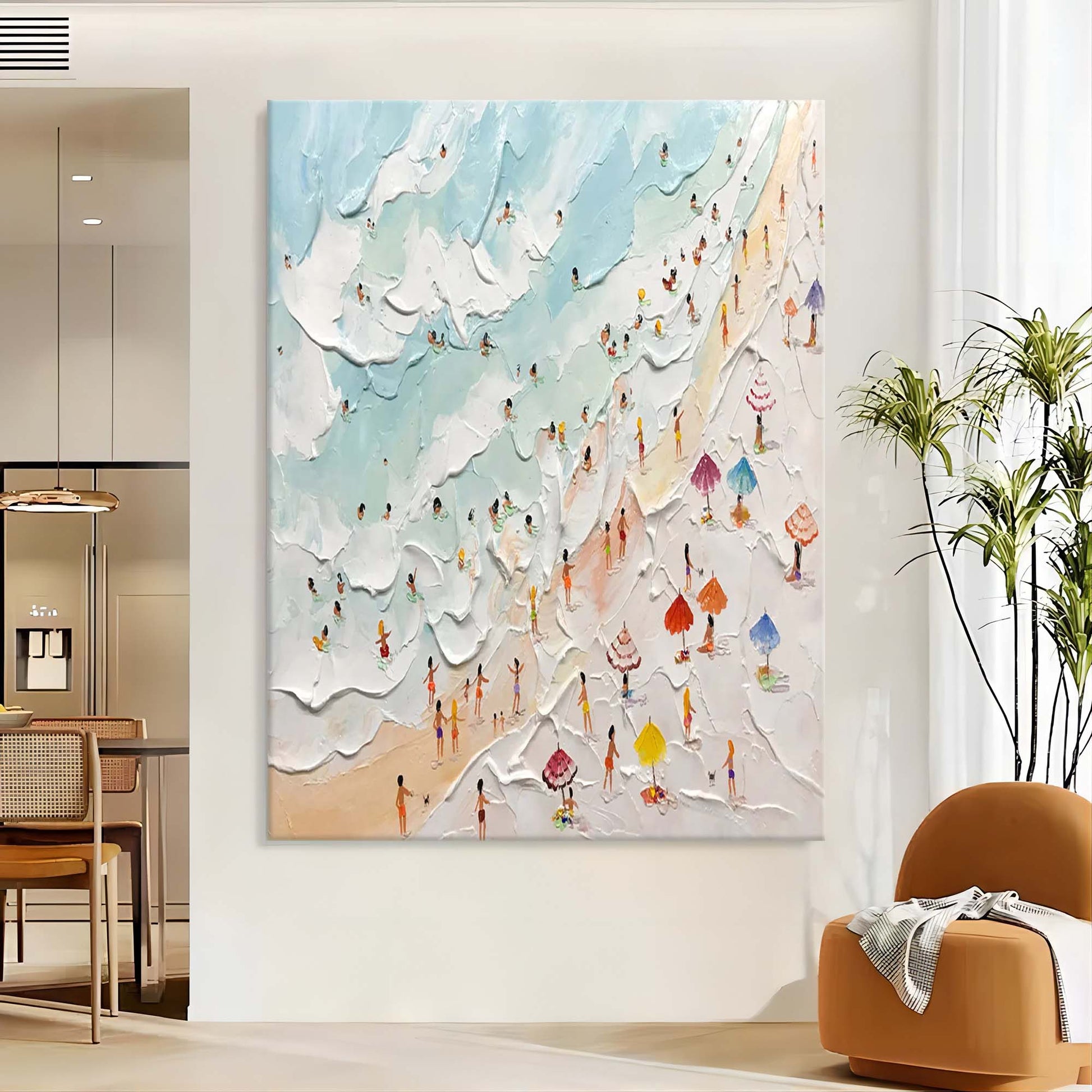 Vacation Plaster Art Texture Painting - Letslighting
