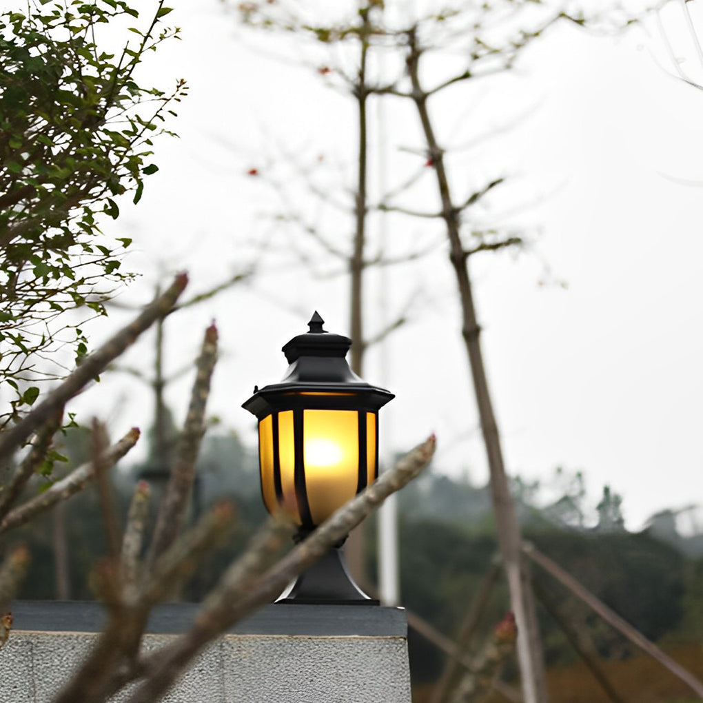 Melssa Retro European Outdoor Pillar Post Lights