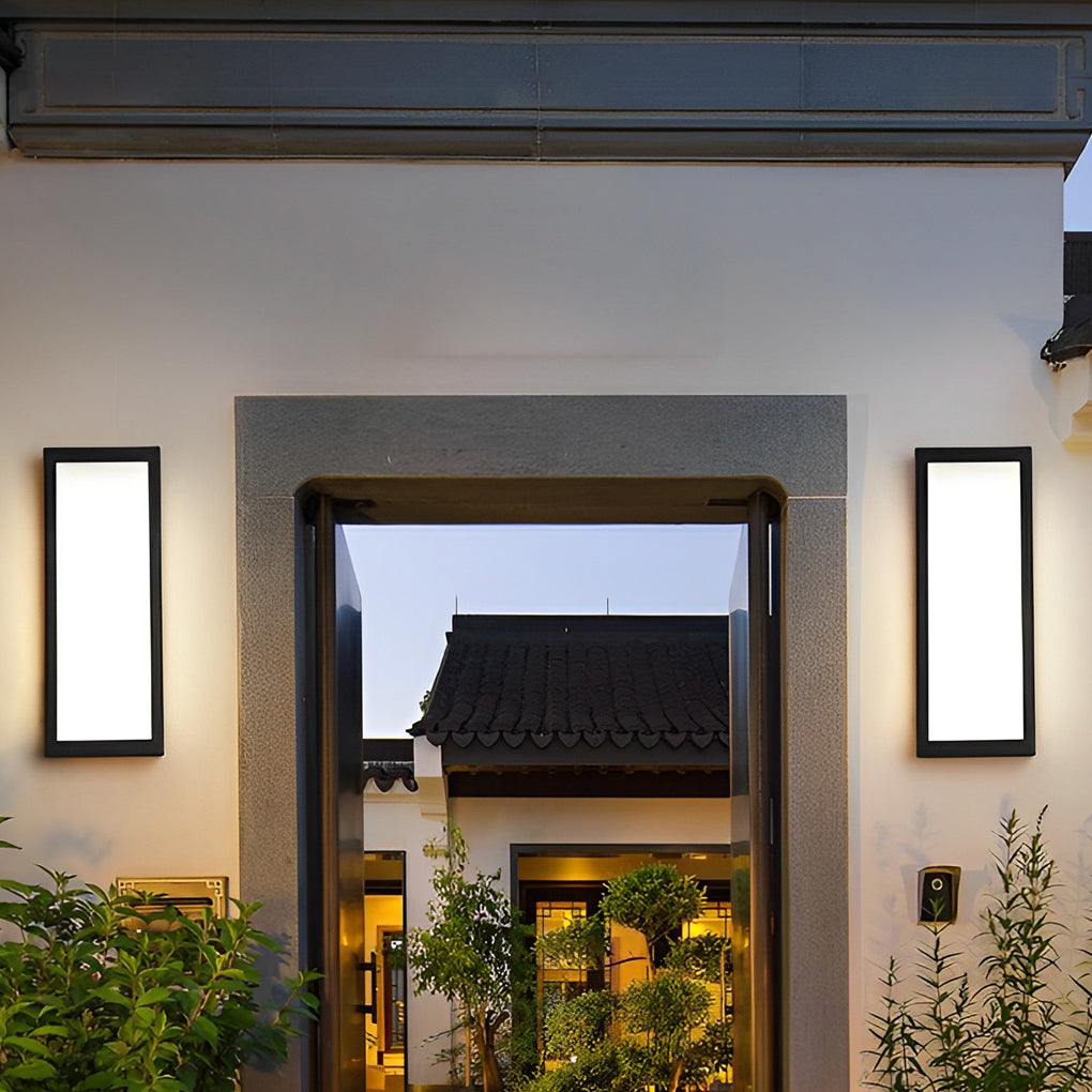 Wealy Rectangular LED Modern Outdoor Exterior Light Wall Lamp