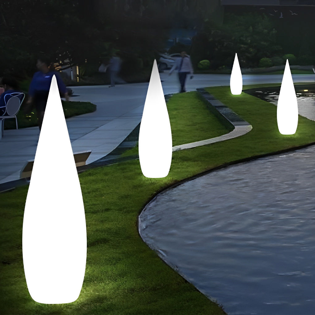 Jill Classic Water Drop LED PE Outdoor Floor Lamp