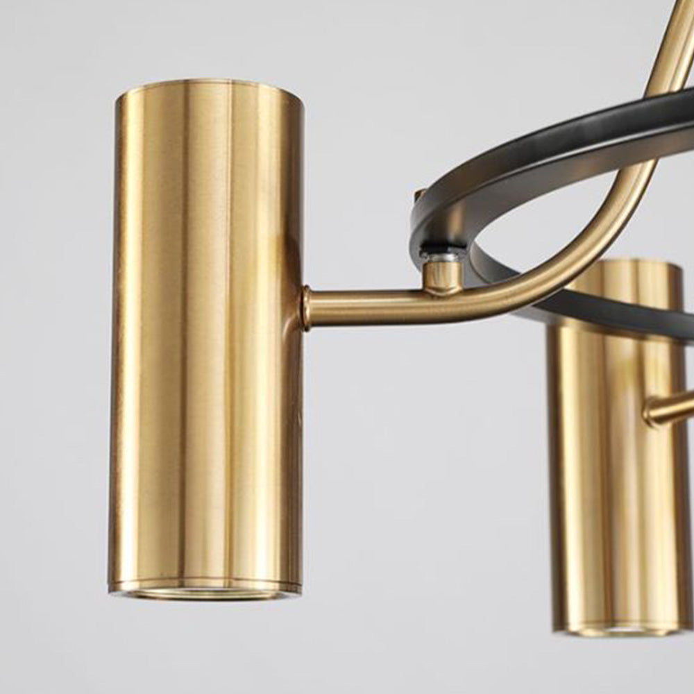 Arisha Modern Spotlight Metal Pendant Light, Gold - Neutral Decor